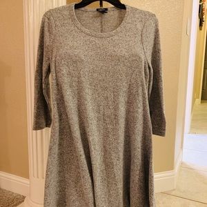 3/4 sleeve sweater dress